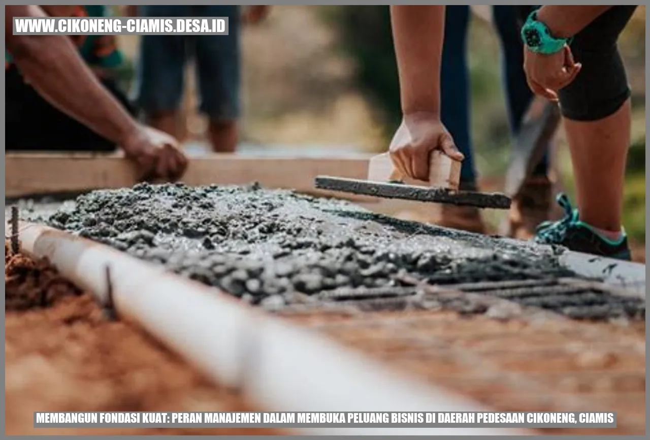 Membangun Fondasi Kuat: Peran Manajemen dalam Membuka Peluang Bisnis di Daerah Pedesaan Cikoneng, Ciamis