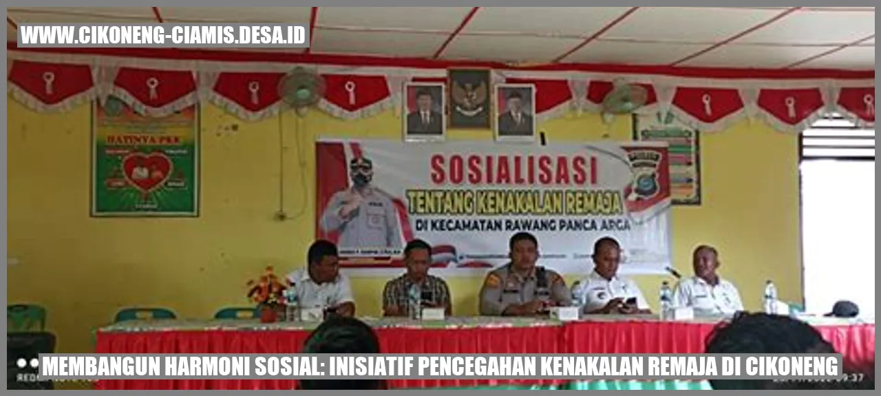 Membangun Harmoni Sosial: Inisiatif Pencegahan Kenakalan Remaja di Cikoneng