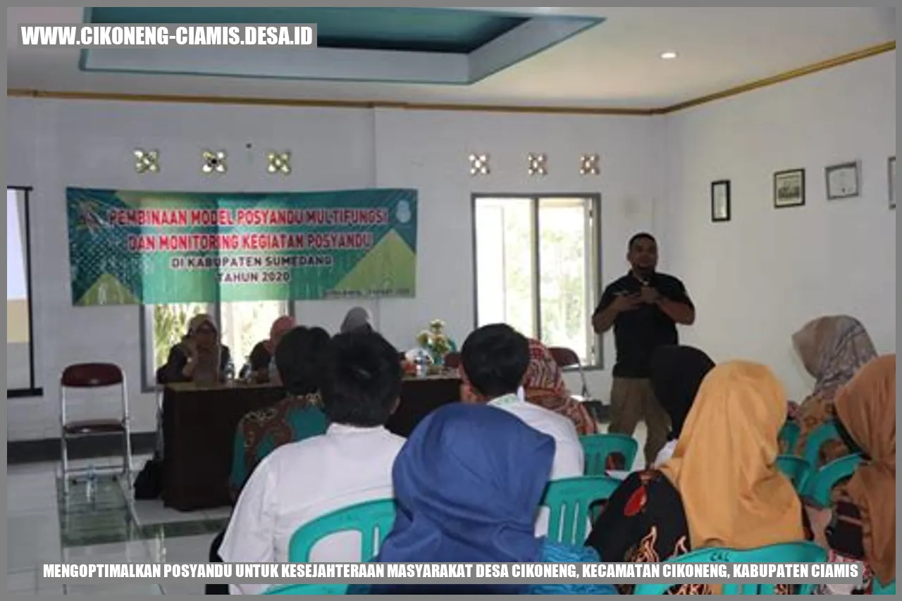 Mengoptimalkan Posyandu untuk Kesejahteraan Masyarakat Desa Cikoneng, Kecamatan Cikoneng, Kabupaten Ciamis