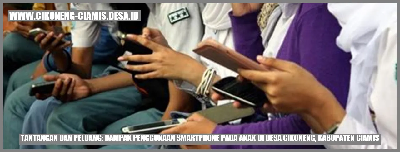 Gambar anak-anak menggunakan smartphone